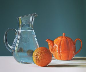 Dialogo-arancio Olio su tela 50x60 2016 - Pietro Alessandro Trovato