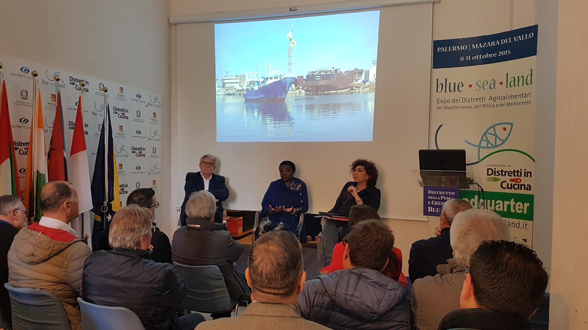 Le Eurodeputate Giuffrida e Kyenge lo scorso 11 marzo incontrano i Pescatori di Mazara al Distretto della Pesca