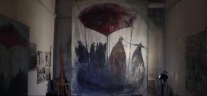 Mostra Ignazio Schifano_ (10) DAME DI CARTA 2015 OLIO SU TELA 260X220 CM