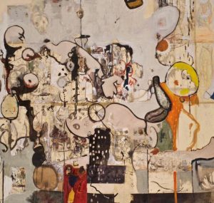 Mostra Ignazio Schifano_ (7) IL CARILLON DI EROS OLIO SU TELA 200X200 CM ANNO 2016