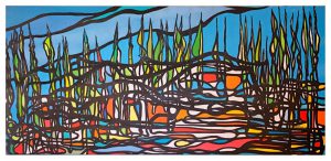 Francesco Anastasi_Alghe marine_2016_acrilico su tela_160x80
