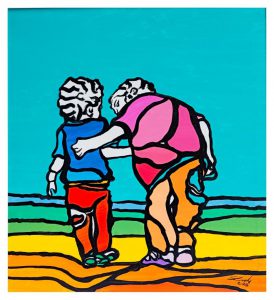 Francesco Anastasi_Padre e figlio_2016_acrilico su tela_40x60