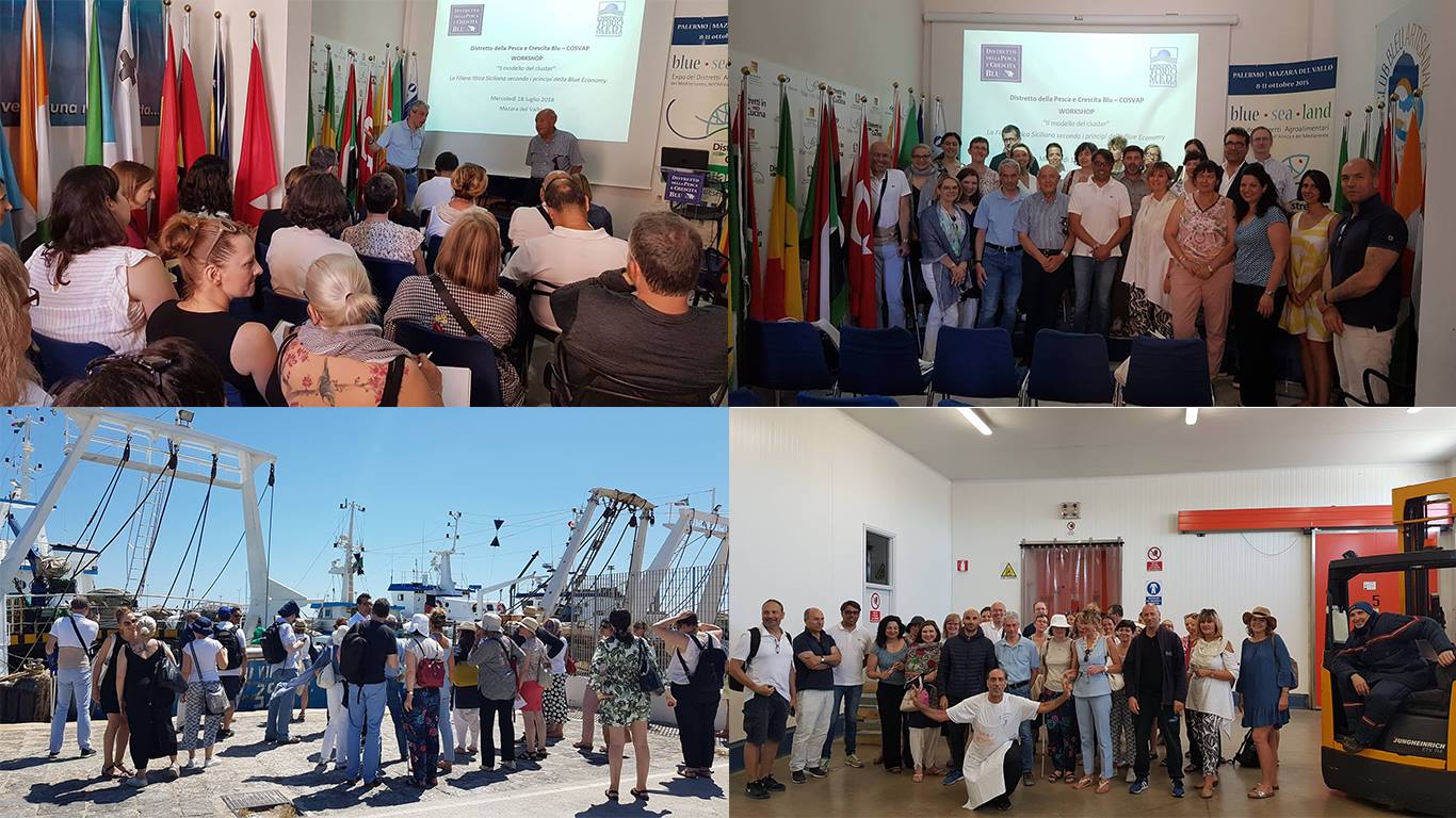 Visita delegazione europea al Distretto Pesca_diversi momenti