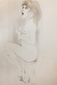 Crisi,disegno acquerellato,1973