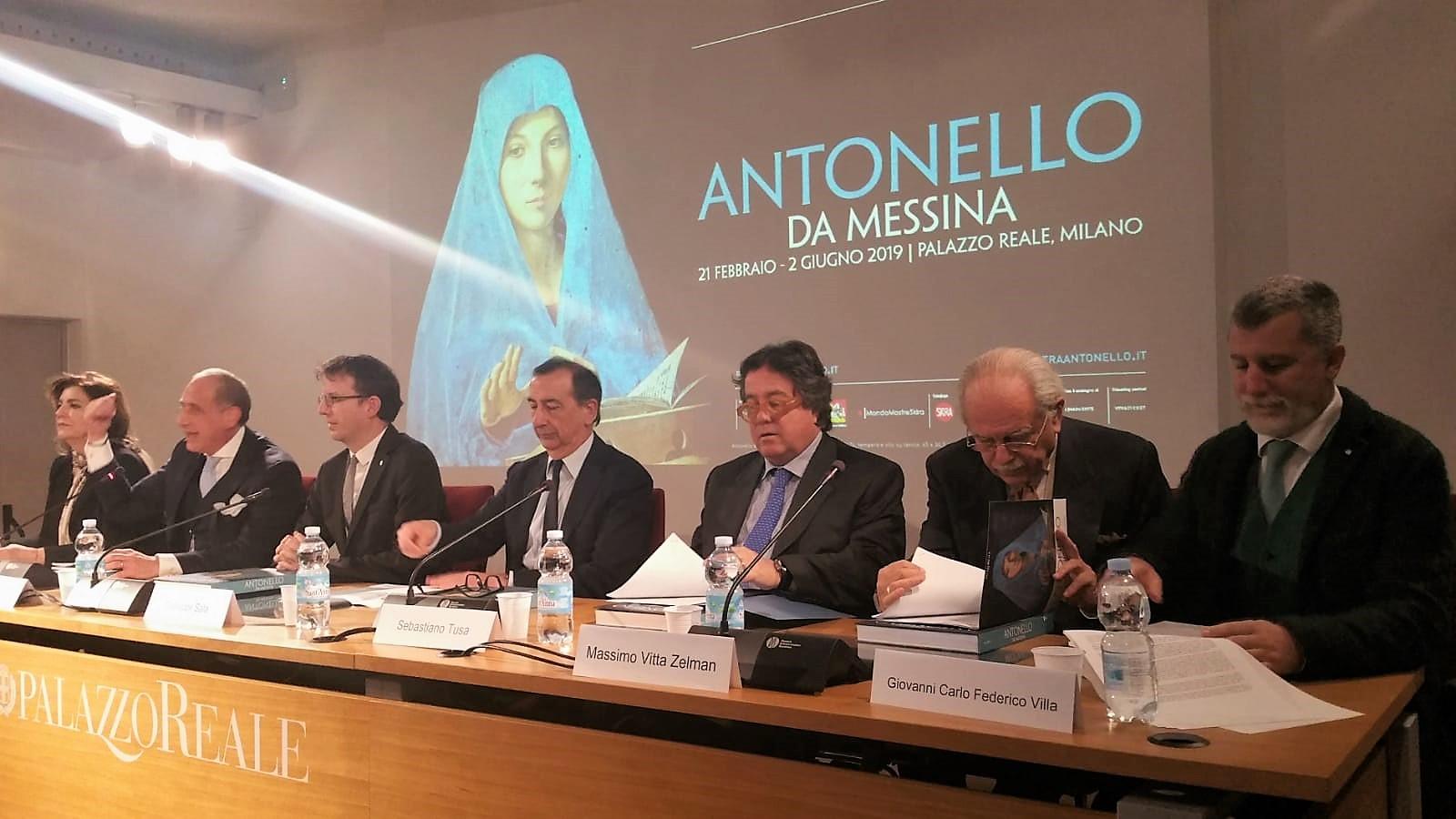 inaugurazione mostra Antonello a Milano