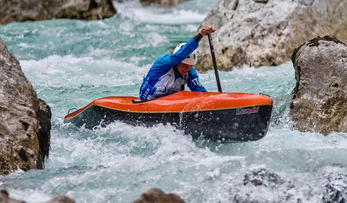 Nella foto: l'azzurra Cecilia Panato in azione agli Europei discesa di Bovec.