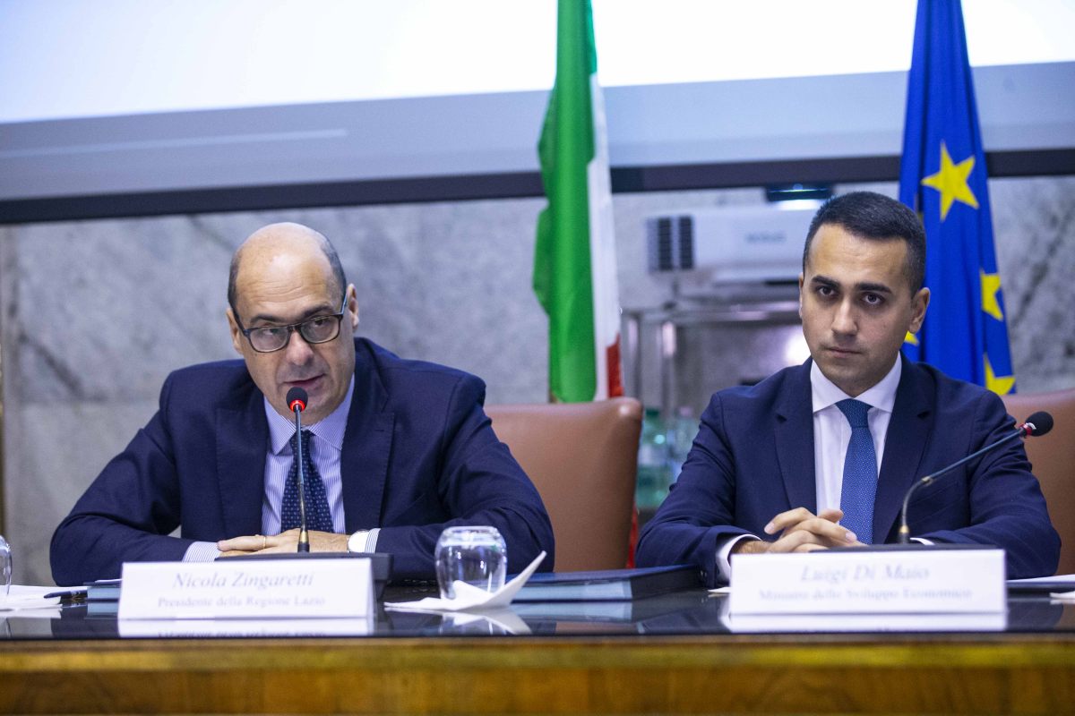 FIRMA PROTOCOLLO D'INTESA TRA MISE E REGIONE LAZIO