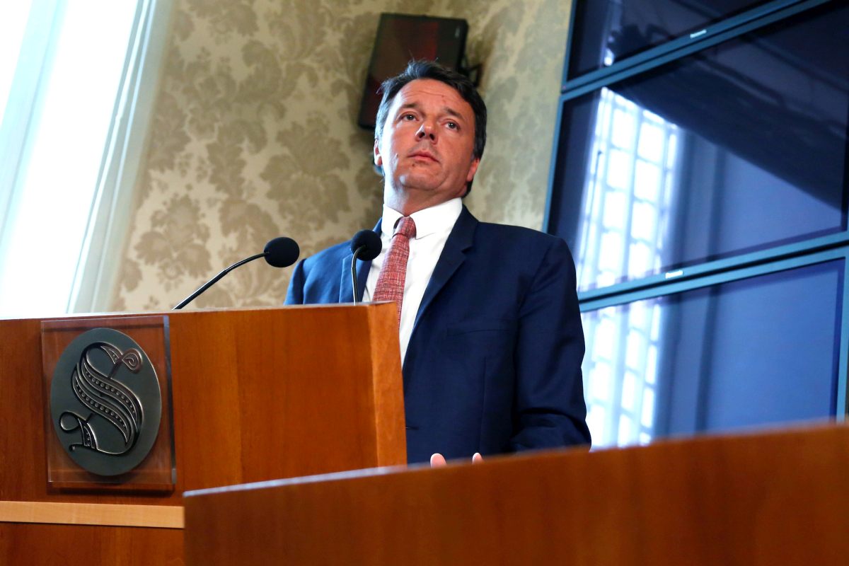 conferenza stampa Matteo Renzi