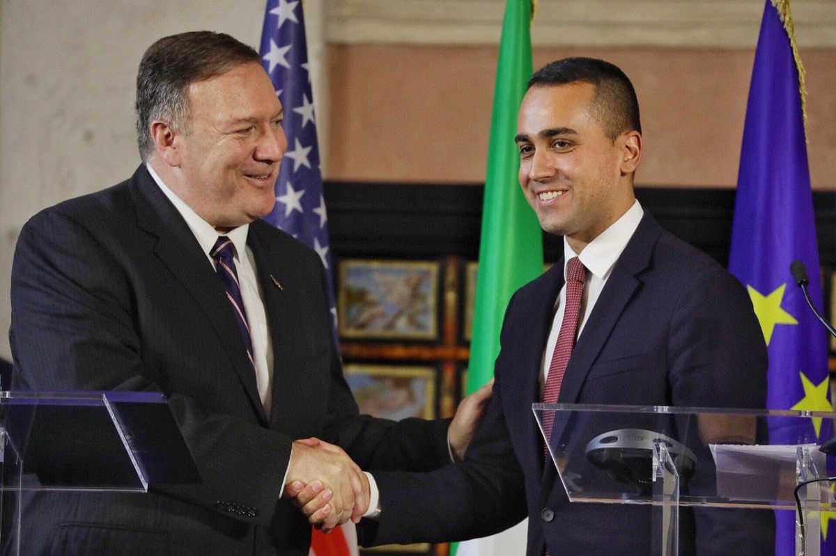 IL MINISTRO DI MAIO INCONTRA IL SEGRETARIO DI STATO AMERICANO