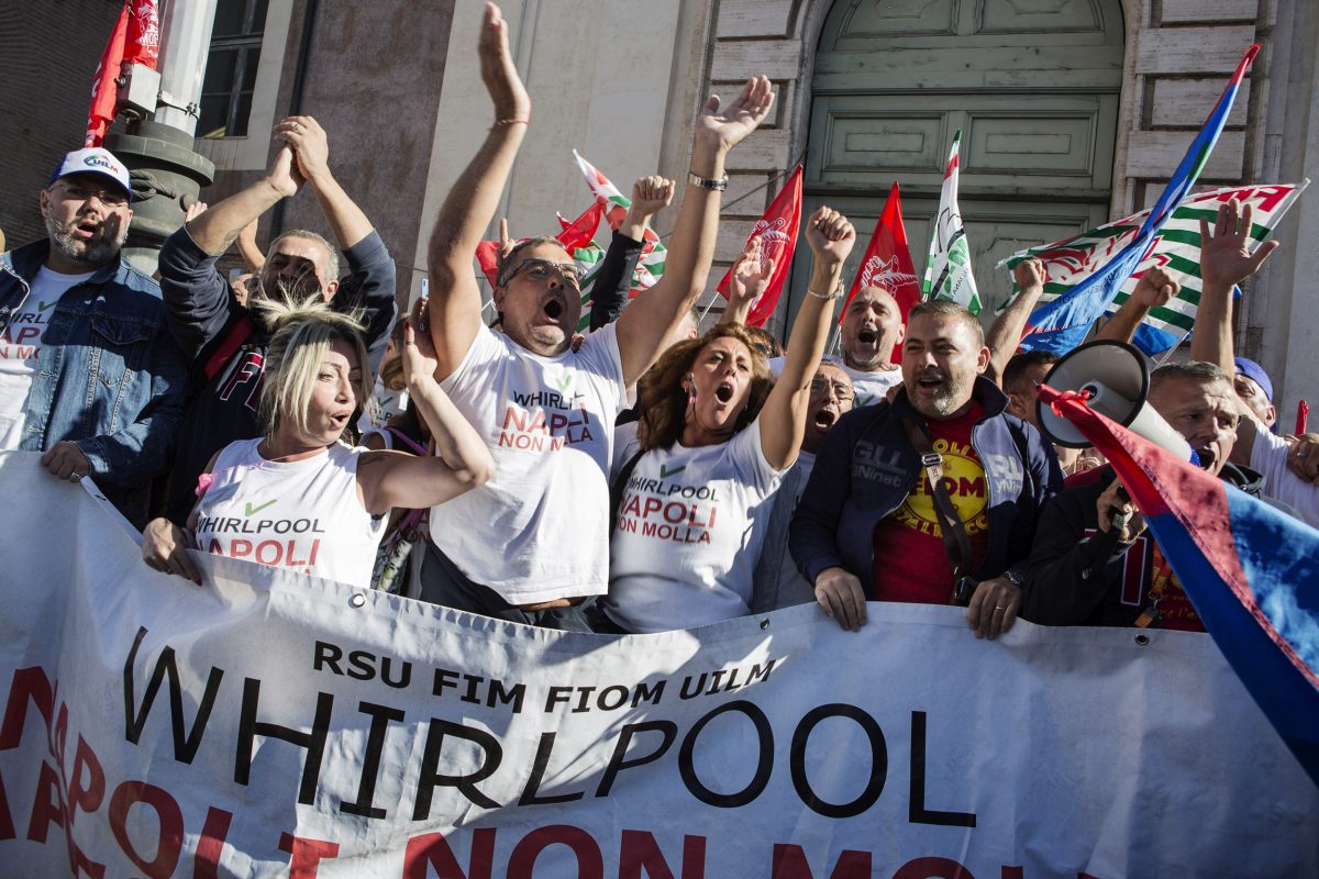 MANIFESTAZIONE NAZIONALE LAVORATORI WHIRLPOOL