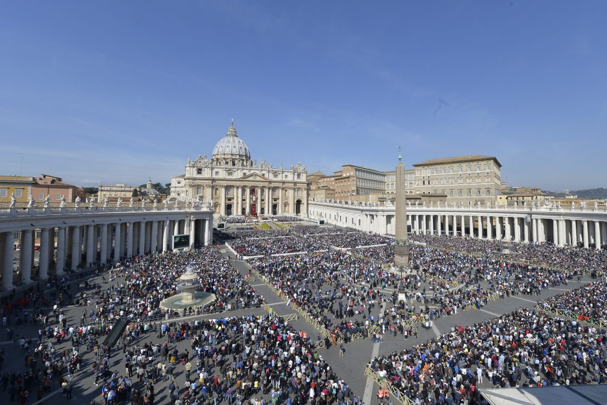 SETTIMANA SANTA MESSA DI PASQUA IN PIAZZA SAN PIETRO