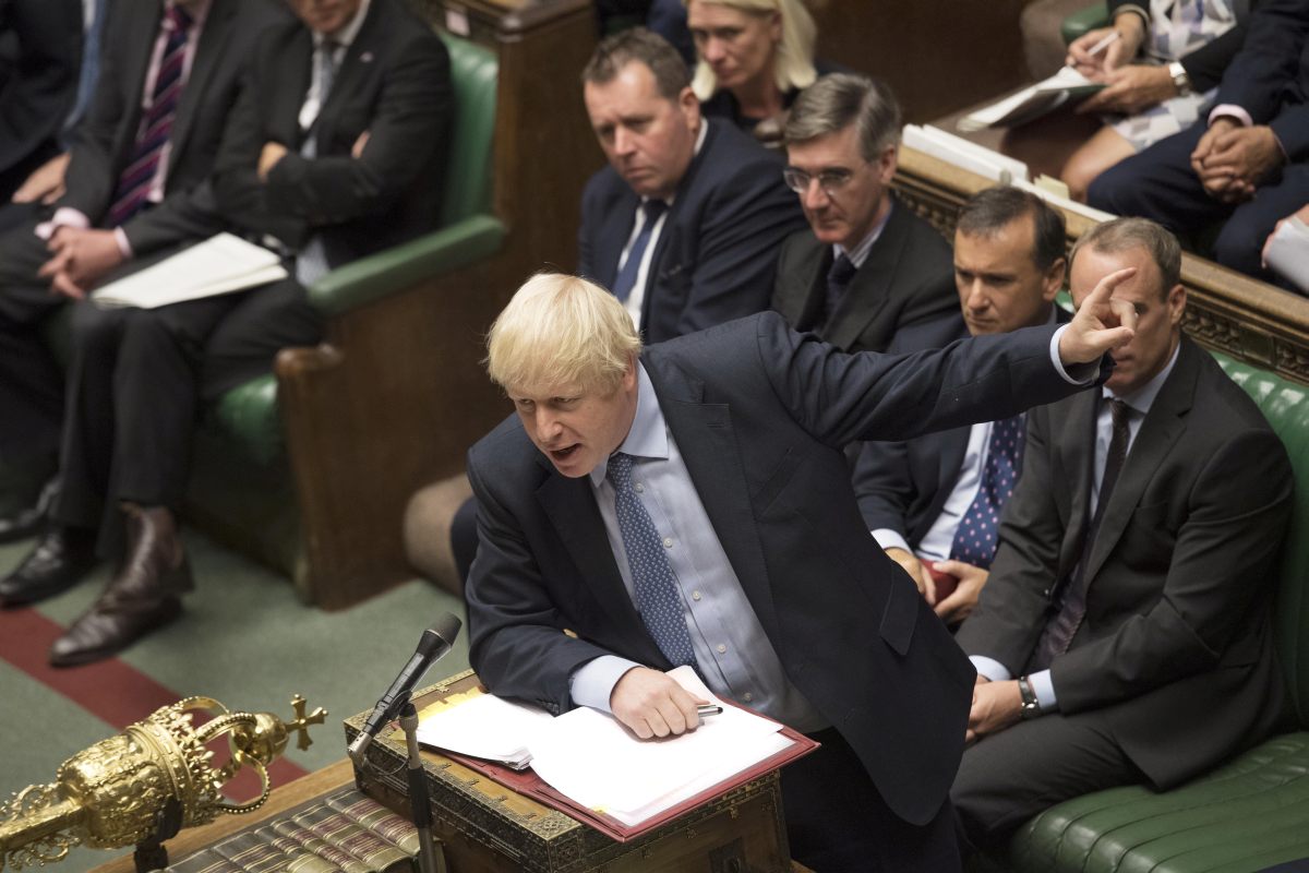 BORIS JOHNSON IN PARLAMENTO