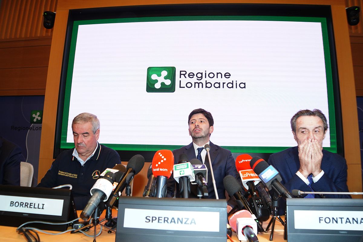 CONFERENZA STAMPA SUL CORONAVIRUS IN REGIONE LOMBARDIA