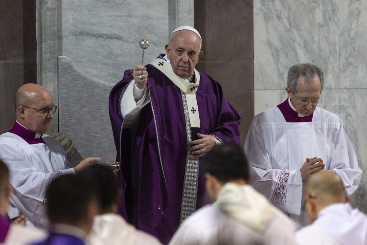 CELEBRAZIONE DEL MERCOLEDI' DELLE CENERI PROCESSIONE PENITENZIALE E MESSA PRESIEDUTA DAL SANTO PADRE