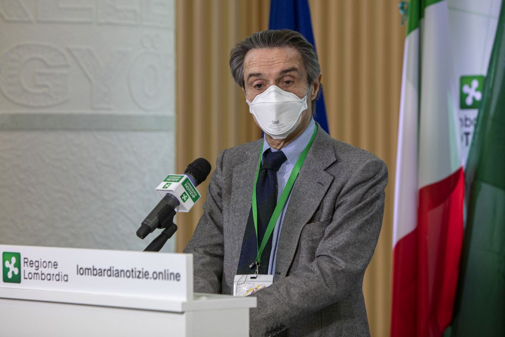 CORONAVIRUS, CONFERENZA STAMPA DEL PRESIDENTE DELLA REGIONE LOMBARDIA ATTILIO FONTANA