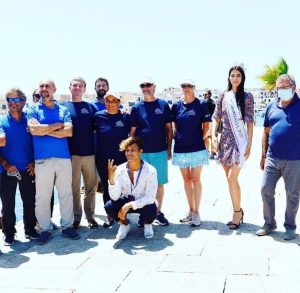 Marettimo italian film fest foto di gruppo con miss Italia Martina Sambucini e Denis Dosio influencer