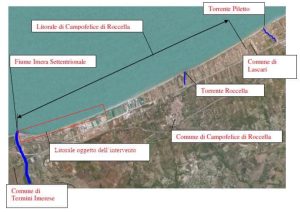 Campofelice di Roccella - mappa litorale