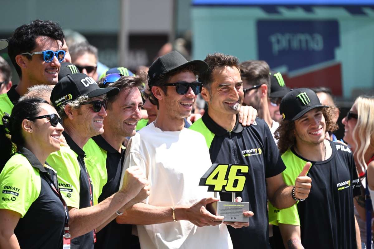 Ritirato al Mugello il numero 46 di Valentino Rossi