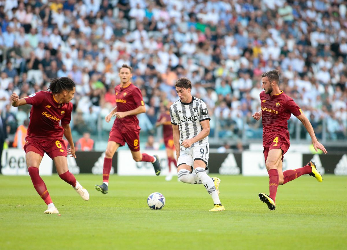 Abraham risponde a Vlahovic, fra Juve e Roma è 1-1