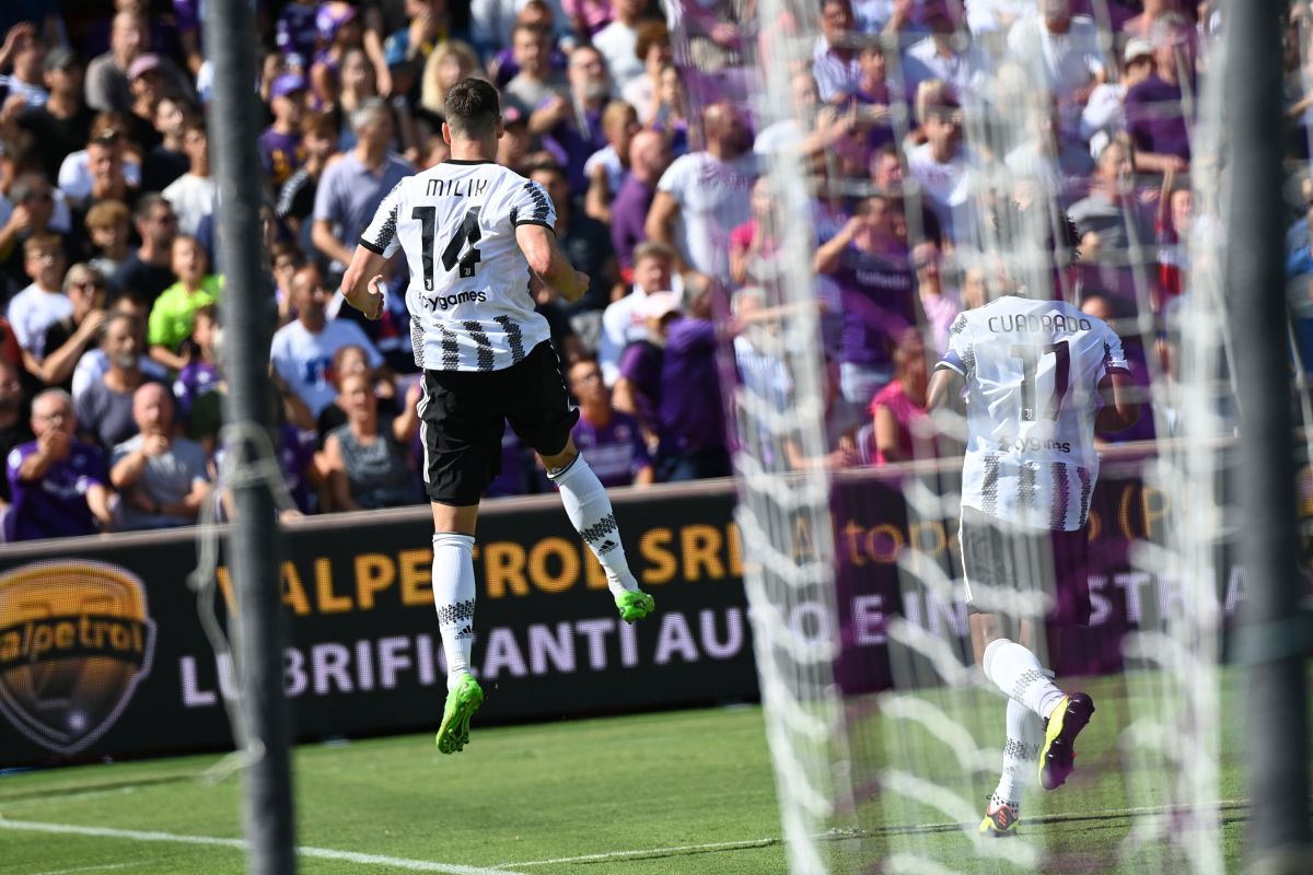 Milik illude la Juve, poi Perin la salva: 1-1 a Firenze