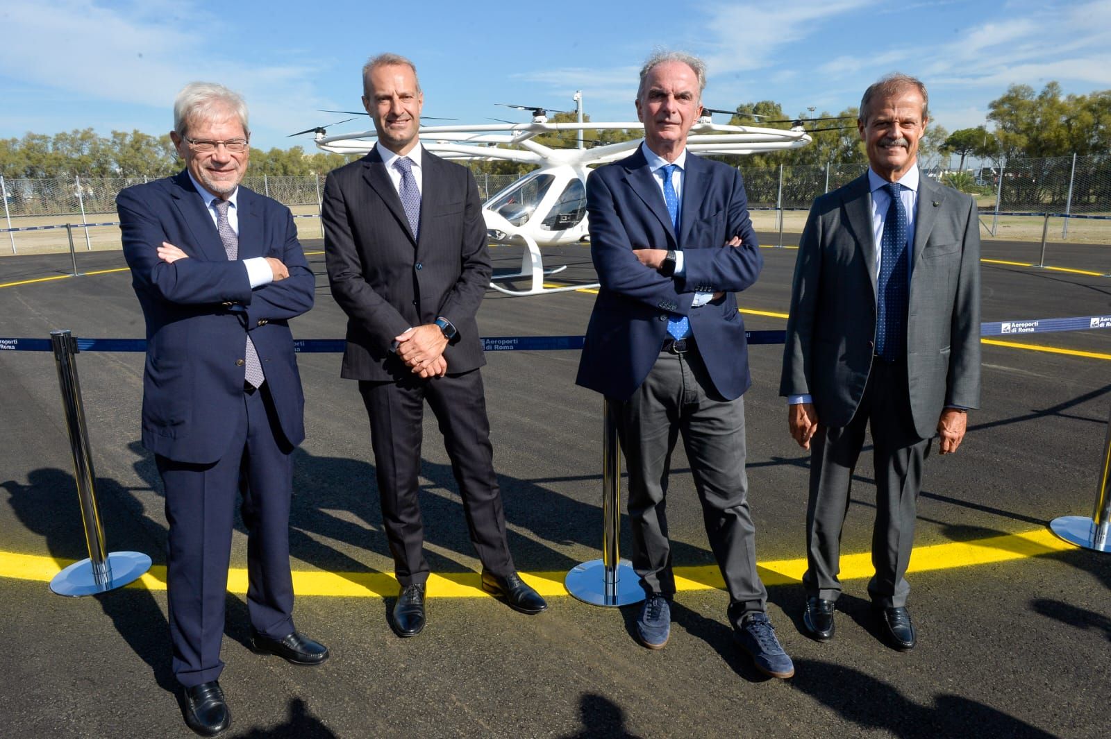 Il primo vertiporto italiano inaugurato all’aeroporto di Fiumicino