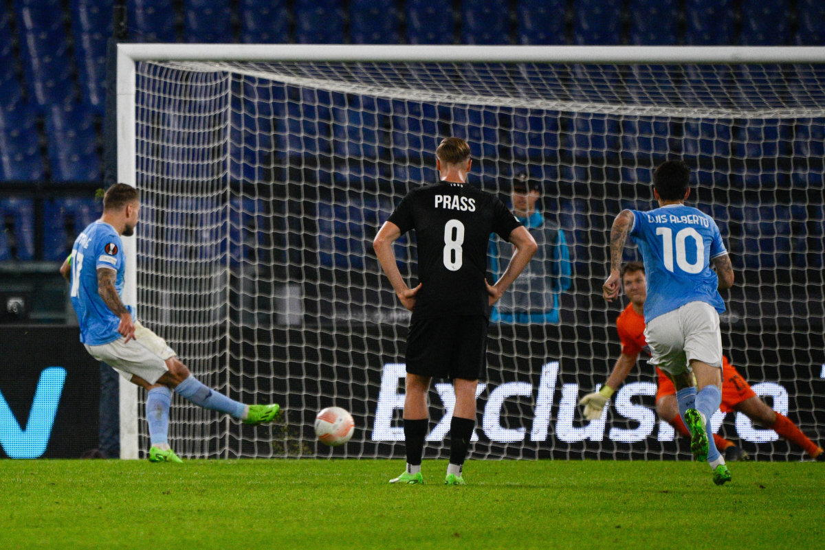 Immobile e Pedro non bastano, Lazio-Sturm Graz 2-2