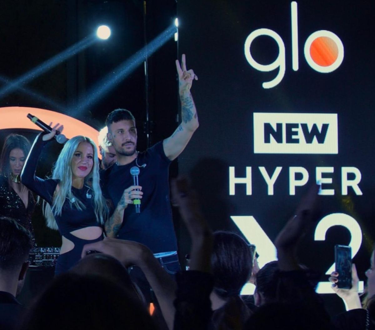 Fred de Palma e Baby K a Catania per il lancio del nuovo glo Hyper X2