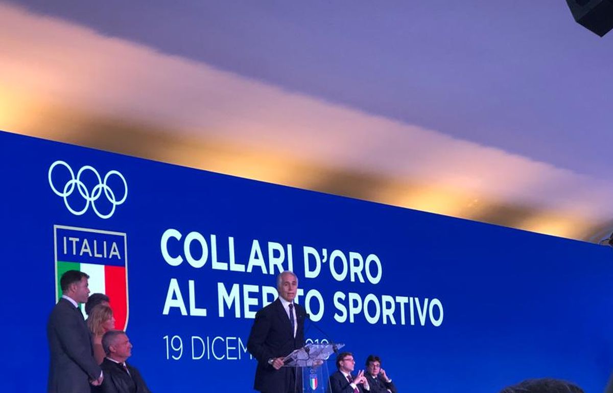 Collare d’oro Coni a Domenicali, stella d’oro all’Italpress