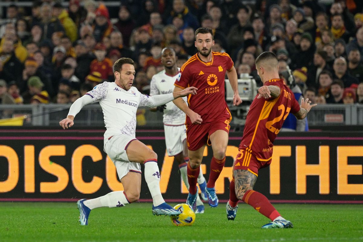 Roma-Fiorentina 1-1, Martinez Quarta risponde a Lukaku