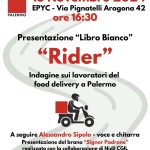 Un libro bianco sui rider di Palermo. La Cgil Palermo lo presenta venerdì 15 all’Epyc