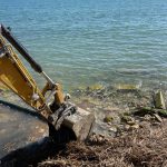 Maltempo, avviati i lavori alla foce del fiume Salso a Licata