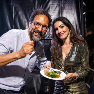 Da sinistra Federico Quaranta e Valentina Caruso, conduttori