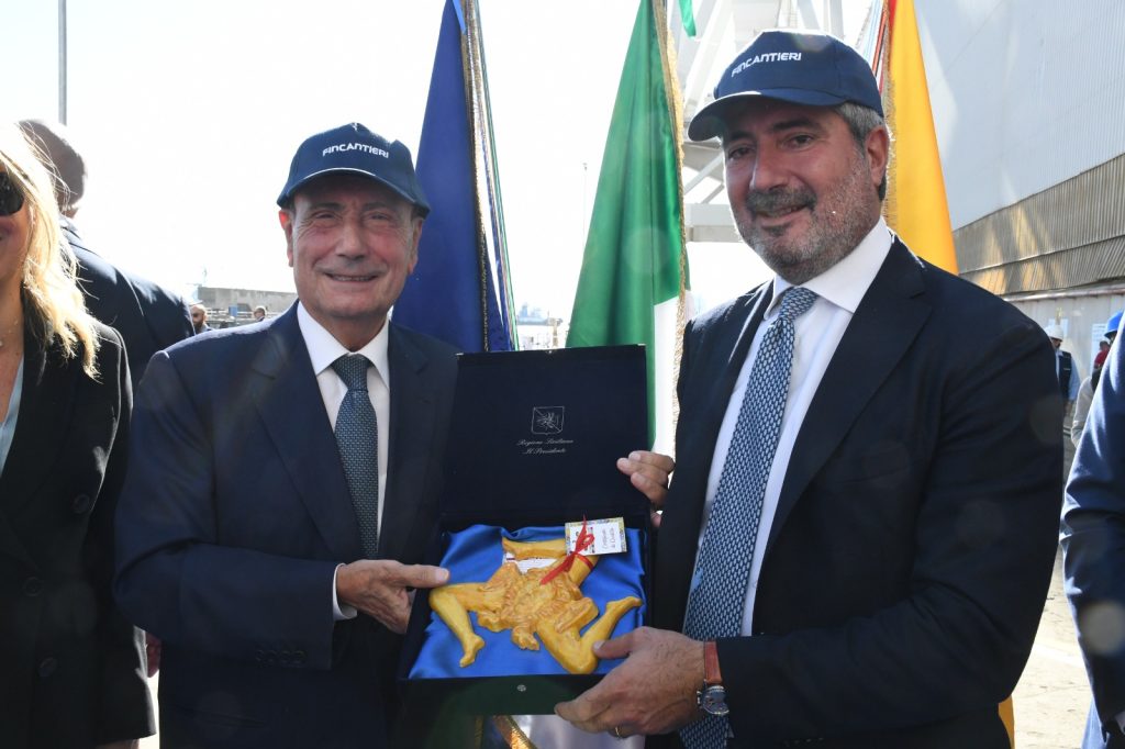 Schifani e Folgiero varo traghetto