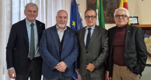 da sinistra Maurizio Merlino, Filippo Scivoli, Giovanni Asaro e Domenico Provenzano