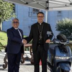 Due scooter elettrici TVS iQube al Governatorato di Stato della Città del Vaticano