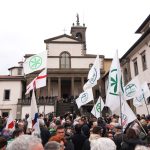 A Pontida l’ultimo saluto dei militanti leghisti a Bossi