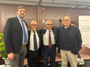 Stati Generali della Cooperazione siciliana da sin. Andrea Amico (UNCI)_Filippo Parrino (Legacoop)_Gaetano Mancini (Confcooperative)_Felice Coppolino (Unicoop)