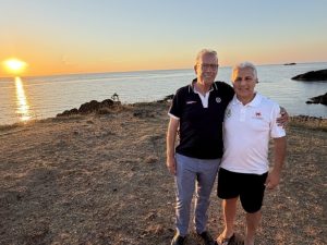 Il sindaco di Ustica Salvatore Militello e il direttore dell'AMP Davide Bruno